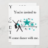 カルテジョンダンスパーティの招待状 招待状 (正面/裏面)