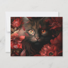 カルテスポストアレスキャットフルーア ポストカード