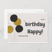 カルテス後目ハッピーバースデー 案内ポストカード (正面/裏面)