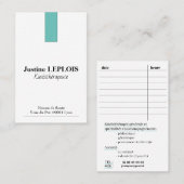 カルテス·ド·ヴィサイト標準：8.5 cm x 5,5 cm 名刺 (正面/裏面)