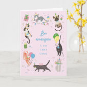 カルテダルニシャードフェテデチャット カード (黄色い花)