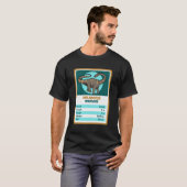 カルテットカードディプロドクス恐竜の事実 Tシャツ (正面フル)