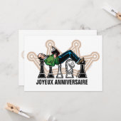 カルテドゥヴォーd'anniversaire de papa grand maitre カード (正面/裏面インサイチュ)