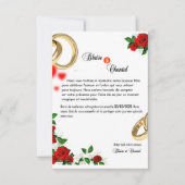 カルテド招待状デマリアージュ 案内状 (正面)