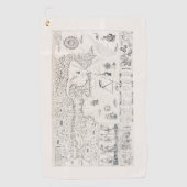 カルテフランサワーズカナダ（ケベック州） par Champlain 1612 ゴルフタオル (正面)