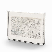 カルテフランサワーズカナダ（ケベック州） par Champlain 1612 フォトブロック (右)