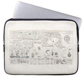 カルテフランサワーズカナダ（ケベック州） par Champlain 1612 ラップトップスリーブ