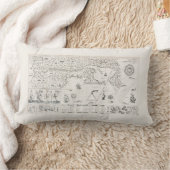 カルテフランサワーズカナダ（ケベック州） par Champlain 1612 ランバークッション (ブランケット)