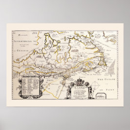 カルテフランセアカナダ（ケベック）パルチャンププレーン1677 ポスター