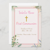 カルテフリーリークロワドーレソブレ 招待状 (正面/裏面)