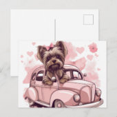 カルテポストアルスドッグヨークシャー ポストカード (正面/裏面)