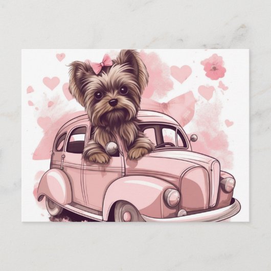 カルテポストアルスドッグヨークシャー ポストカード (正面)