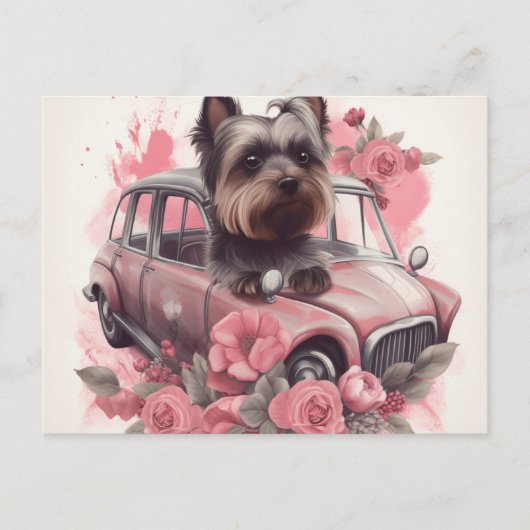カルテポストアルスドッグヨークシャー ポストカード (正面)