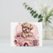 カルテポストアルスドッグヨークシャー ポストカード (スタンド正面)