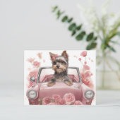 カルテポストアルスドッグヨークシャー ポストカード (スタンド正面)