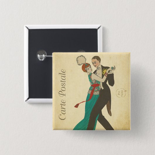 カルテポストアルボタン 缶バッジ (正面&裏面)