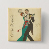 カルテポストアルボタン 缶バッジ (正面)