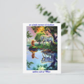 カルテポストアルメールシレーヌリコルヌルミエグラデーションール ポストカード (スタンド正面)