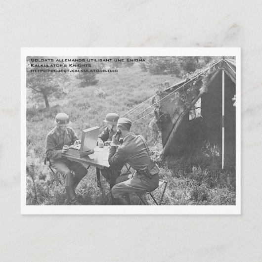 カルテポストアーレソルダッツエニグマ ポストカード (正面)