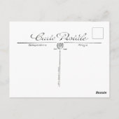 カルテポストアーレバードセット3/4 (ヨーロッパロビンス) ポストカード (裏面)