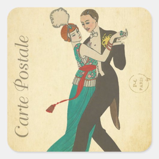 カルテポストエールのステッカー スクエアシール (正面)