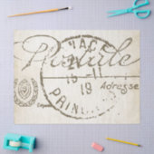 カルテポストエールのデコペフランスのヴィンテージのポストマーク 薄葉紙 (クラフト)