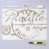 カルテポストエールデコペフランスのヴィンテージポストマークTi 薄葉紙 (クラフト)