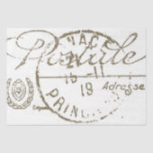 カルテポストエールデコペフランスのヴィンテージポストマークTi 薄葉紙 (正面)