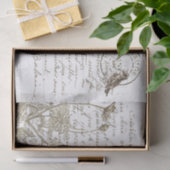 カルテポストエールフランスのワイルドフラワーバードヴィンテージ 薄葉紙 (ギフト)