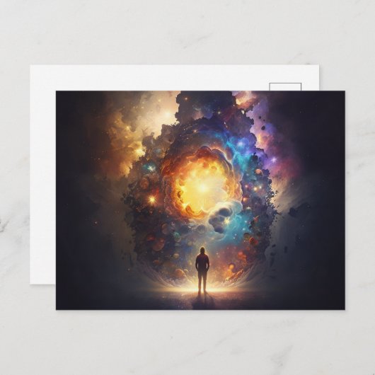 カルテポストエールプレセインディバイン、イルミネーション精神 ポストカード (正面/裏面)