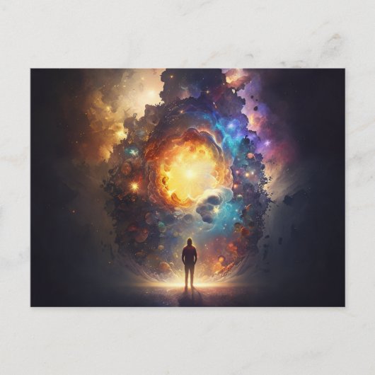 カルテポストエールプレセインディバイン、イルミネーション精神 ポストカード (正面)