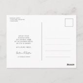 カルテポストエール写真スタイルレトロジョイセスフェテス ポストカード (裏面)