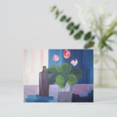 カルテポストエール「フルーアエブテイルブルー」 ポストカード (スタンド正面)