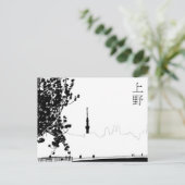 カルテポストエール「上野」 ポストカード (スタンド正面)