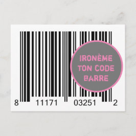 カルテポストエールIroneme "Ironeme ton code-barre" ポストカード