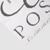 カルテポストレフランスのーヴィンテージデカップパリ文字 薄葉紙 (詳細)