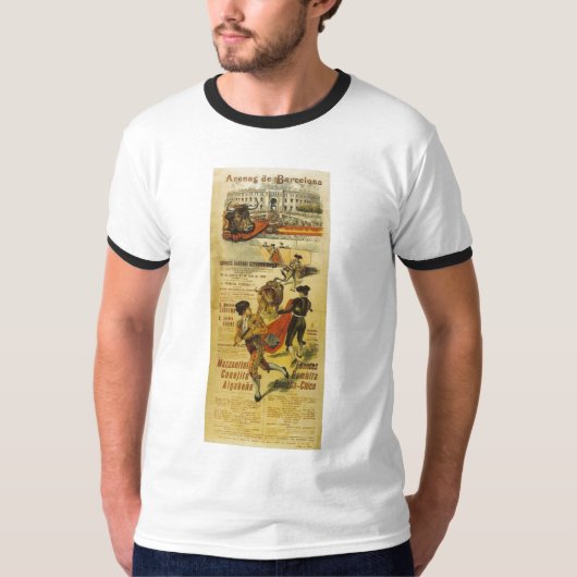 カルテルTorosバルセロナ-闘牛メタドー Tシャツ (正面)