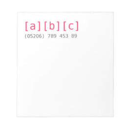 カルテンハウス | Ungewhnliche Geschaftsaustatung ノートパッド