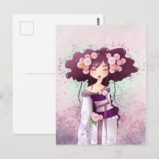 カルテ芸者ダリア ポストカード (正面/裏面)