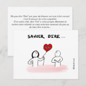 カルテ・ド・コーチング：サヴォワール・ディア「ノン」 ポストカード (正面/裏面)