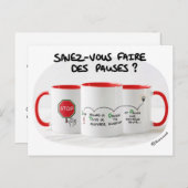 カルテ・ド・コーチング：ファワール・デ・ポーズを救う？ ポストカード (正面/裏面)