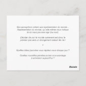 カルテ・ド・コーチング「衛生的なメンタール」 ポストカード (裏面)