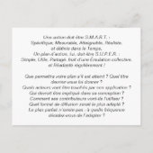 カルテ・ド・コーチング「計画・行動S.U.P.E.R.」 ポストカード (裏面)