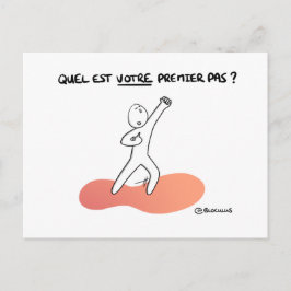 カルテ・ド・コーチング「Quel est votre 1er pas?」 ポストカード