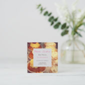 カルテ·ド·ヴィサイト·プール·デ·パティシリーズ スクエア名刺 (スタンド正面)