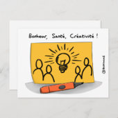 カルテ・ド・ヴォー「クレアティビテ」 ポストカード (正面/裏面)