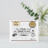 カルテ・レソン・ド・ボヤージ：プレネス・ヴォトル・ジュスト・プレイス ポストカード (スタンド正面)