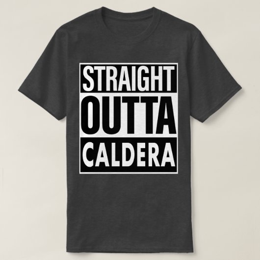 カルデラ名ストレートアウトタカルデラ Tシャツ (デザイン正面)