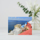 カルデラ，オイア，サントリーニ，ギリシャ ポストカード (スタンド正面)