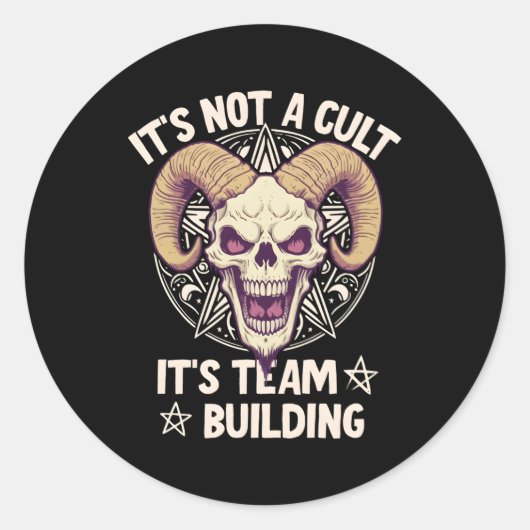 カルトじゃないチーム建物 ラウンドシール (正面)